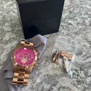 Michael Kors Rose Gold Watch with Pink Watch Face